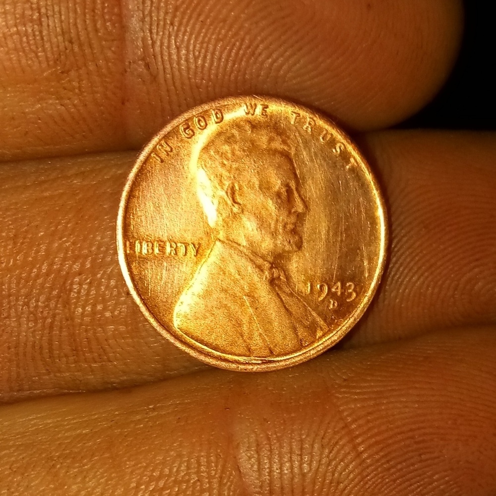 1943 Solid Copper Penny,
